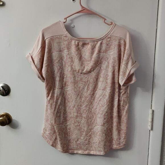 Lucky Brand Paisley Pink Pajama Set XL Soft Comfy Cozycore Loungewear Casual - Picture 3 of 7